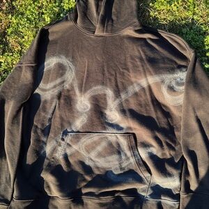 Asspizza Signed Spray Paint Tour Black Hoodie